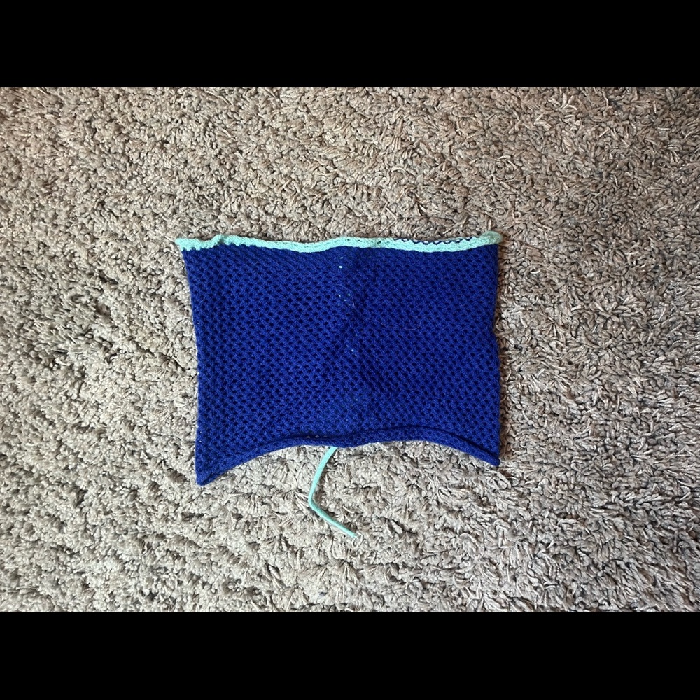 Blue Crochet Top